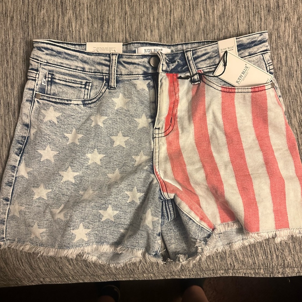 Judy blues American flag Jean shorts
